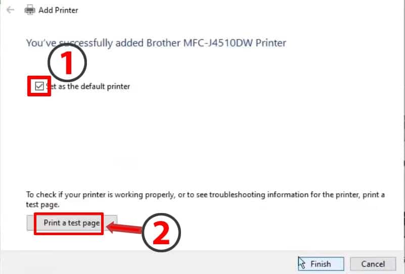 19. Select set as default printer