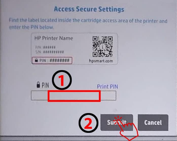 Enter HP Envy 6000 Printer PIN