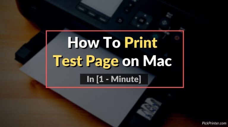 How To Print A Test Page On A Mac