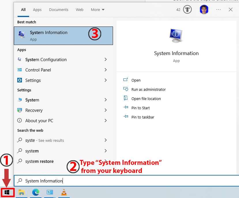 Step-1 Open System Information