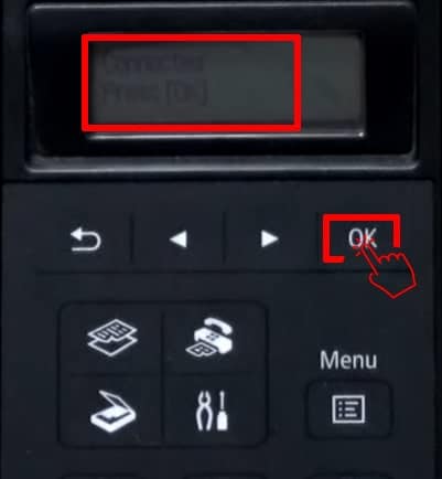 Press OK button