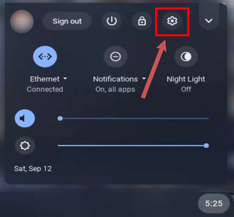 Click Setting Icon