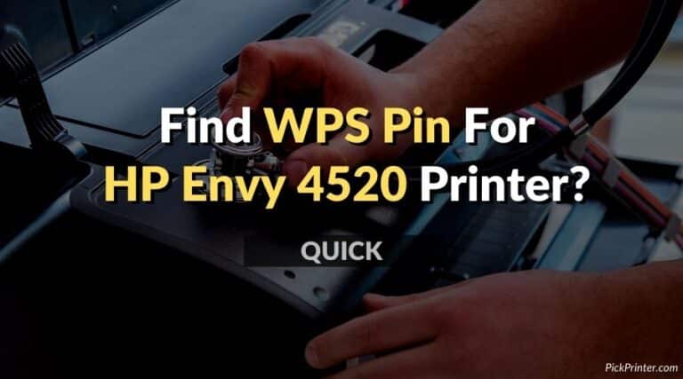 WPS Pin For HP Envy 4520