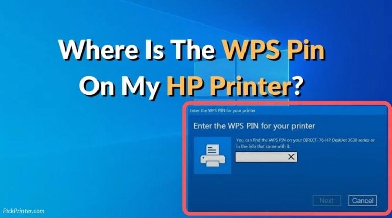 Where is the WPS Pin On My HP Printer?